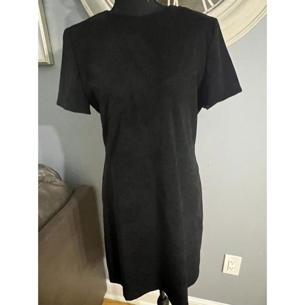 Vintage Maren Suede-Like  Dress Black Size 8